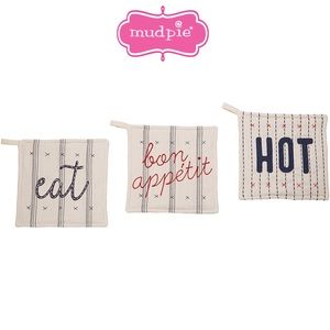 Mud Pie Striped Bistro Pot Holder